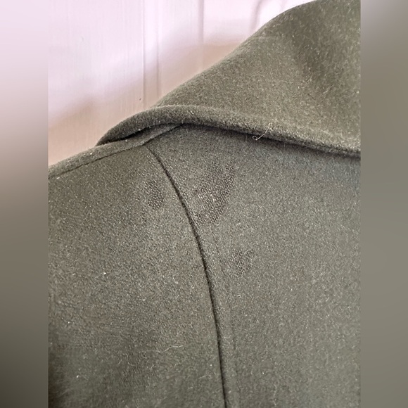 DKNY wool trench pea coat - hunter green - Picture 14 of 15